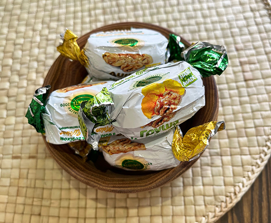 Конфеты «Дыня с грецким орехом» Конфеты «Дыня с грецким орехом»